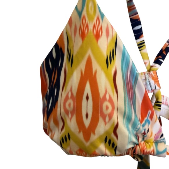 LaBlanca Desert Dream Triangle Multicolor Bikini Top sz 12 - Picture 2 of 7